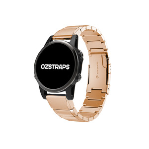 Rose Gold Ceramic Stainless Steel Garmin Fenix 6X / 7X / 8 (51MM) Band