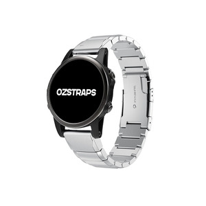 Silver Ceramic Stainless Steel Garmin Fenix 6X / 7X / 8 (51MM) Band