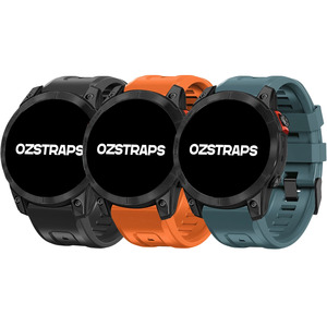 Garmin 22mm Quickfit Silicone: Silicone Band for Garmin Fenix 6 / 7 / 8 (47MM)  Durable and Comfortable Replacement Strap