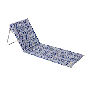 Palm Club Beach: Beach Mat Chair - Bells Beach Blue