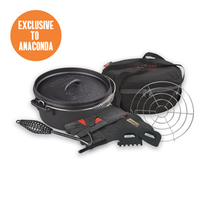 Camp Cooking: 6 Piece Camp Oven Set 4.5QT