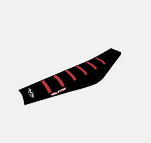 GasGas Ribbed Gripper Cover - BLACK WITH RED RIBS