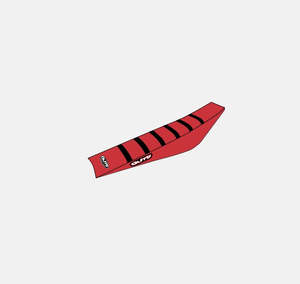 GasGas Ribbed Gripper Cover - RED WITH BLACK RIBS
