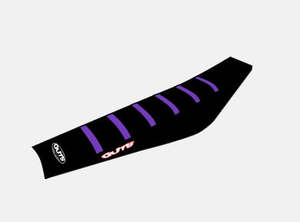 Surron Ribbed Gripper Cover - BLACK WITH PURPLE RIBS