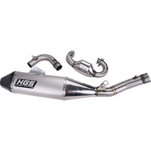 HGS EXHAUST SYSTEM 2019-2024 YZ250F SILVER WITH CARBON TIP