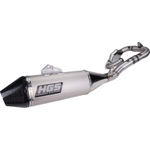 Hgs: HGS EXHAUST SYSTEM 2023> YZ450F SILVER CARBON