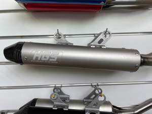 HGS MUFFLER ROUND 2023> 250/300SX SILVER WITH CARBON END CAP