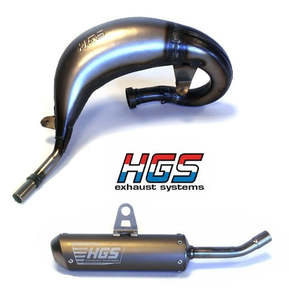 Hgs: HGS SILVER MUFFLER STEEL TIP KTM 65SX/TC/MC 2024>