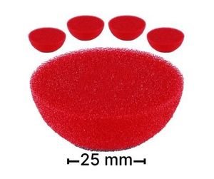Pacer: Flex 25mm Red Buff Pad Hard Cut