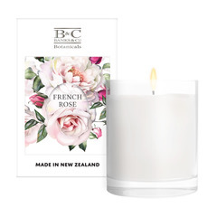 Products: French Rose CANDLE - Banks & Co. Botanicals — We create luxury skincare, room fragrance and candles. . for your skin and home. Care for your skin with lotion, wash, handcream and soap enriched with Manuka Honey. Available online or at selected New Zeala