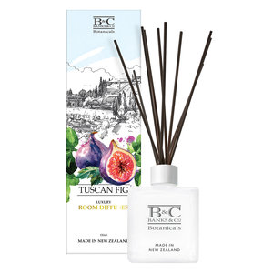 Products: Tuscan Fig Room Diffuser - Banks & Co. Botanicals — We create luxury skincare, room fragrance and candles. . for your skin and home. Care for your skin with lotion, wash, handcream and soap enriched with Manuka Honey. Available online or at selected New