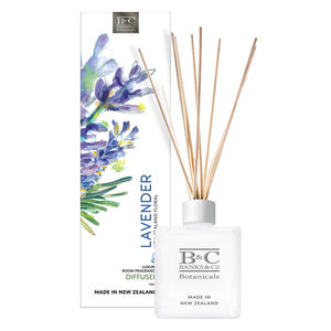 Products: Lavender Room Diffuser - Banks & Co. Botanicals — We create luxury skincare, room fragrance and candles. . for your skin and home. Care for your skin with lotion, wash, handcream and soap enriched with Manuka Honey. Available online or at selected New Z