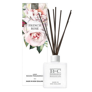 Products: French Rose Room Diffuser - Banks & Co. Botanicals — We create luxury skincare, room fragrance and candles. . for your skin and home. Care for your skin with lotion, wash, handcream and soap enriched with Manuka Honey. Available online or at selected Ne