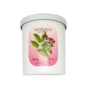 Products: Warm Spice CANDLE - Banks & Co. Botanicals — We create luxury skincare, room fragrance and candles. . for your skin and home. Care for your skin with lotion, wash, handcream and soap enriched with Manuka Honey. Available online or at selected New Zealan