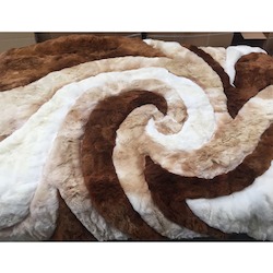 Alpaca Rugs: Auskin Alpaca Huacaya Wave Rug 180*210cm