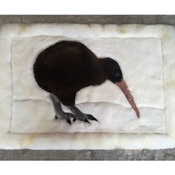 Alpaca Rugs: Auskin Huacaya Rug Kiwi Design 80*120cm