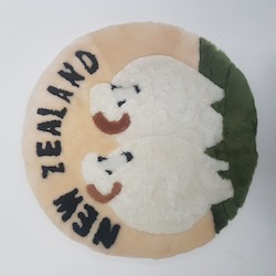 Auskin Sheepskin Cushion NZ Sheep