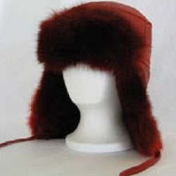 Accessories: COSSACK - LAMBSKIN AND OPOSSUM FUR EARFLAPS