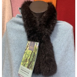 Accessories: Scarf Possum Fur Clip