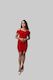 Elegant Polyester Knee-Length Bodycon Dress