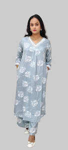 Chic Floral Lace-Detail Co-ord Ensemble