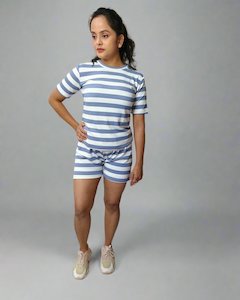 Co Ord Sets: Women’s Cotton Blend Nightwear Set – T-Shirt & Shorts | Relaxed Fit