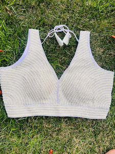 Blouses And Petticoats: Ivory Pearl Embellished Designer Blouse with Tie-Up Back✨