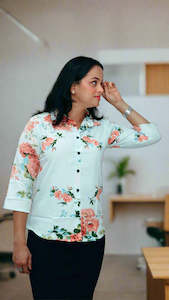 Shirts: Regular Fit Printed Button Down Collar Formal Shirt