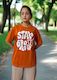 Trendy Oversized Printed Cotton Blend T-Shirt – Round Neck, Half Sleeves