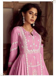Blossom Blush Chikankari Kurti Palazzo Set