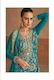 Turquoise thread Embroidered Kurta Palazzo Set