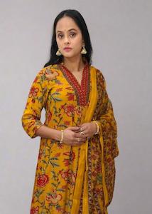 Anarkali Suit: Rayon Blend Anarkali Suit Salwaar