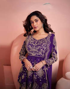 Georgette Collection: Georgette traditional plazzo suit for festivals