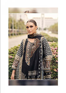 Suits Salwaar: Black Lawn Cotton Readymade Pakistani Suit Collection – Elegant & Comfortable Everyday Wear