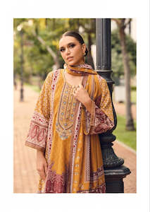 Suits Salwaar: Mustard Yellow Lawn Cotton Readymade Pakistani Suit Collection – Elegant & Comfortable Everyday Wear