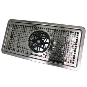 DripTray Recessed with Glass Rinser & Drain 500x220x30mm