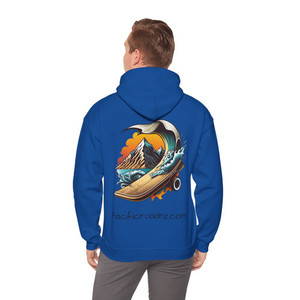 Pacific Road Hoodie with Website Unisex Heavy Blend™ Hooded Sweatshirt My Site