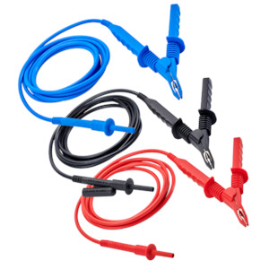 AEMC Lead – Replacement Set of 3, 10 ft 5kV w/Integral clips for Models 5050/5&hellip;