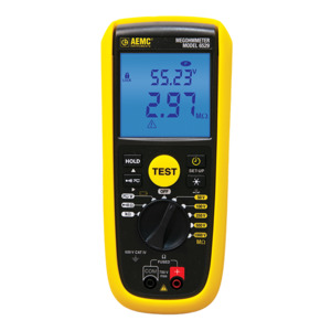 AEMC 6529 – Megohmmeter (50V 100V 250V 500V 1KV 420K-OHM PI/DAR)