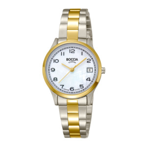 Boccia Pure Titanium Silver and Gold Women's Watch - Pacific Time