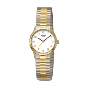 Products: Boccia Titanium Partial Gold Plated Watch - Pacific Time