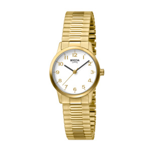 Products: Boccia Pure Titanium Gold Plated Watch - Pacific Time