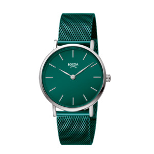 Products: Pure Titanium Green and Silver Women's Watch - Pacific Time