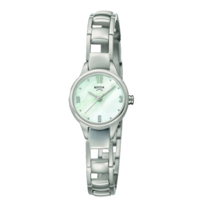 Titanium Women's Watch with Quartz Movement and Bezel Strap - Pacific Time