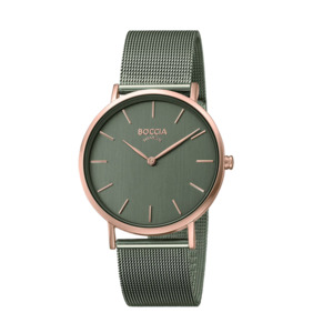 Products: Pure Titanium, Green and Rose Gold Plated Women's Watch - Pacific Time