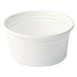Containers: White Plastic Container 200ml 100/pkt
