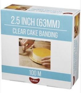 Display Packaging: Clear Cake Banding 2.5" x 100m