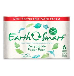 Clean: EarthSmart Recycled Toilet Tissue 2 ply 6/ctn