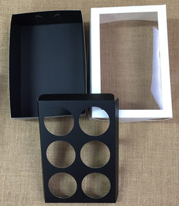 Cupcake Box set with White Lid