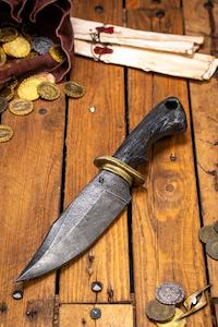 Daggers: Ranger Knife with Core - Gold - Black - 32 cm